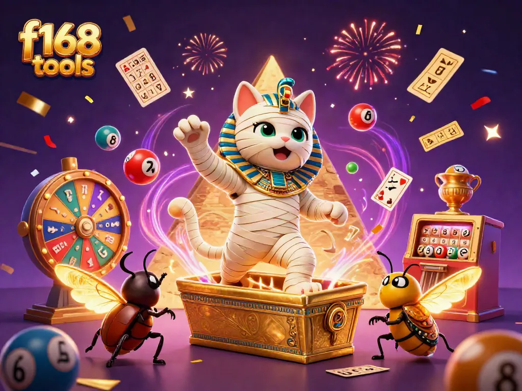 Win exciting prizes with f168 tools in an engaging casino scene featuring mystical characters.